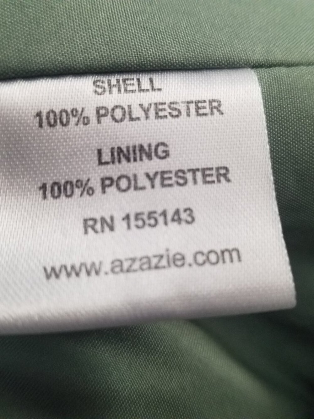 Azazie Aziza Matcha A-line V-Neck Pleated Chiffon Women's Bridesmaid Sz 14 - Picture 6 of 11